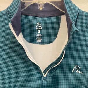 Rhoback Women’s Teal & Blue Houndstooth Shirt